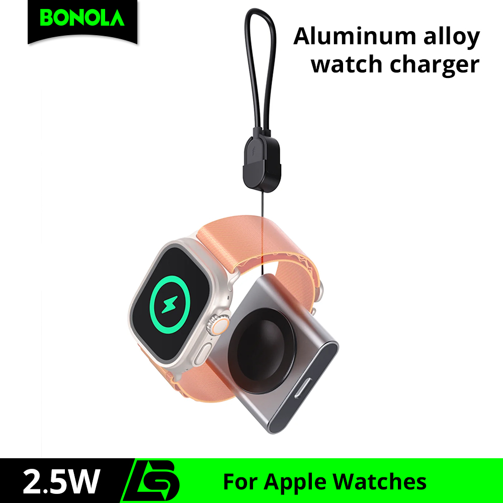 Bonola ساعة مغناطيسية شاحن لاس - مراجعة Watch 7 Smartwatch Iphone وسعره