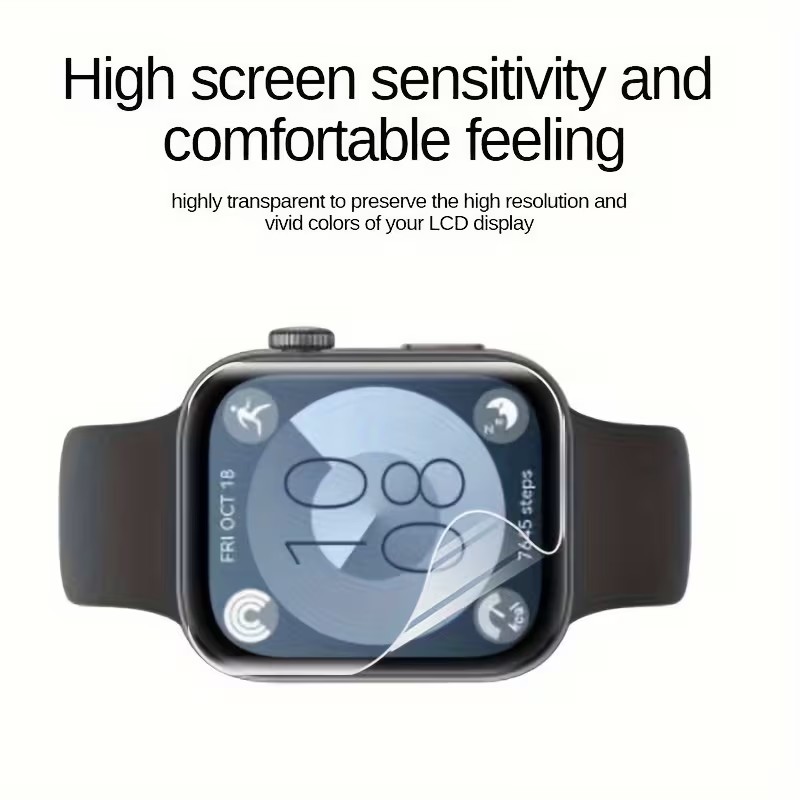 1-4 قطع من واقي الشاشة الهيدرو - مراجعة Huawei Smartwatch Watch Fit وسعره
