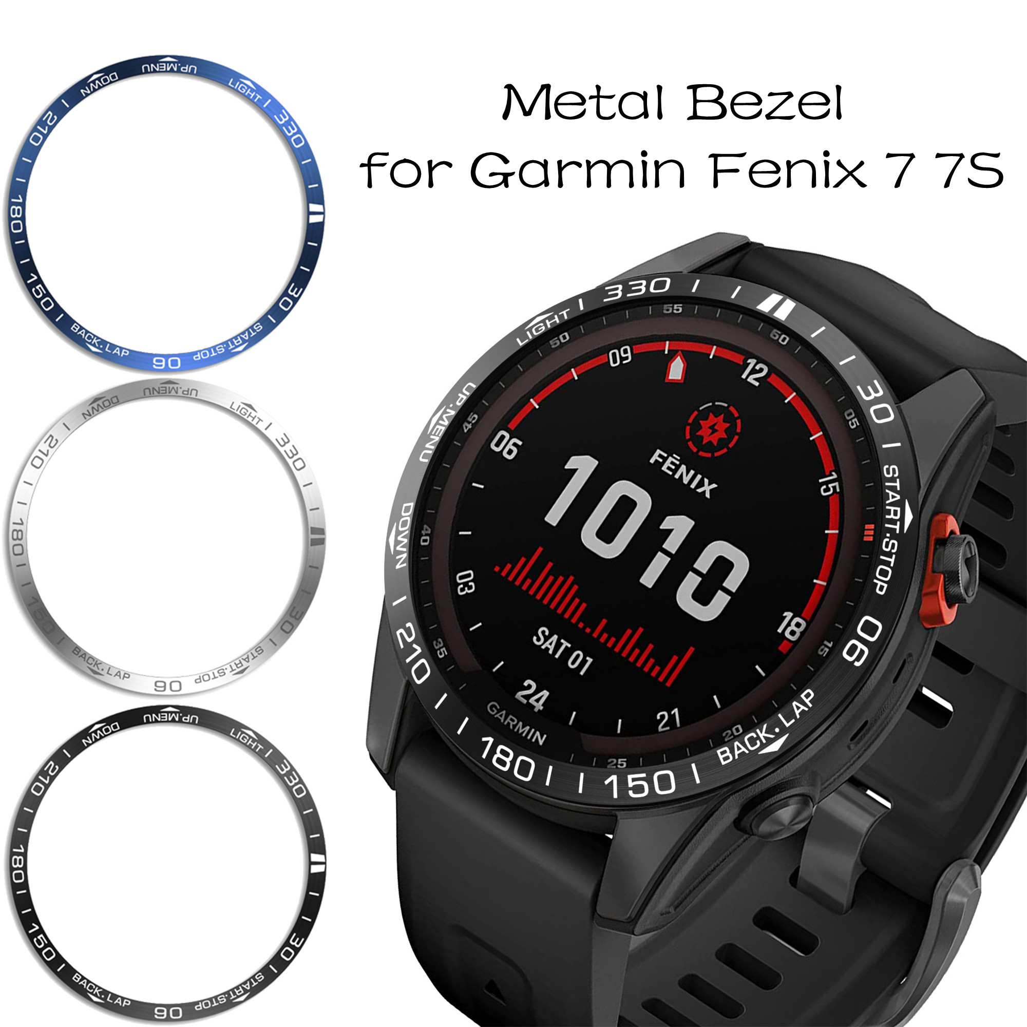 إطار معدني لتصفيف Garmin Fenix - مراجعة Smartwatch Ring Watches وسعره
