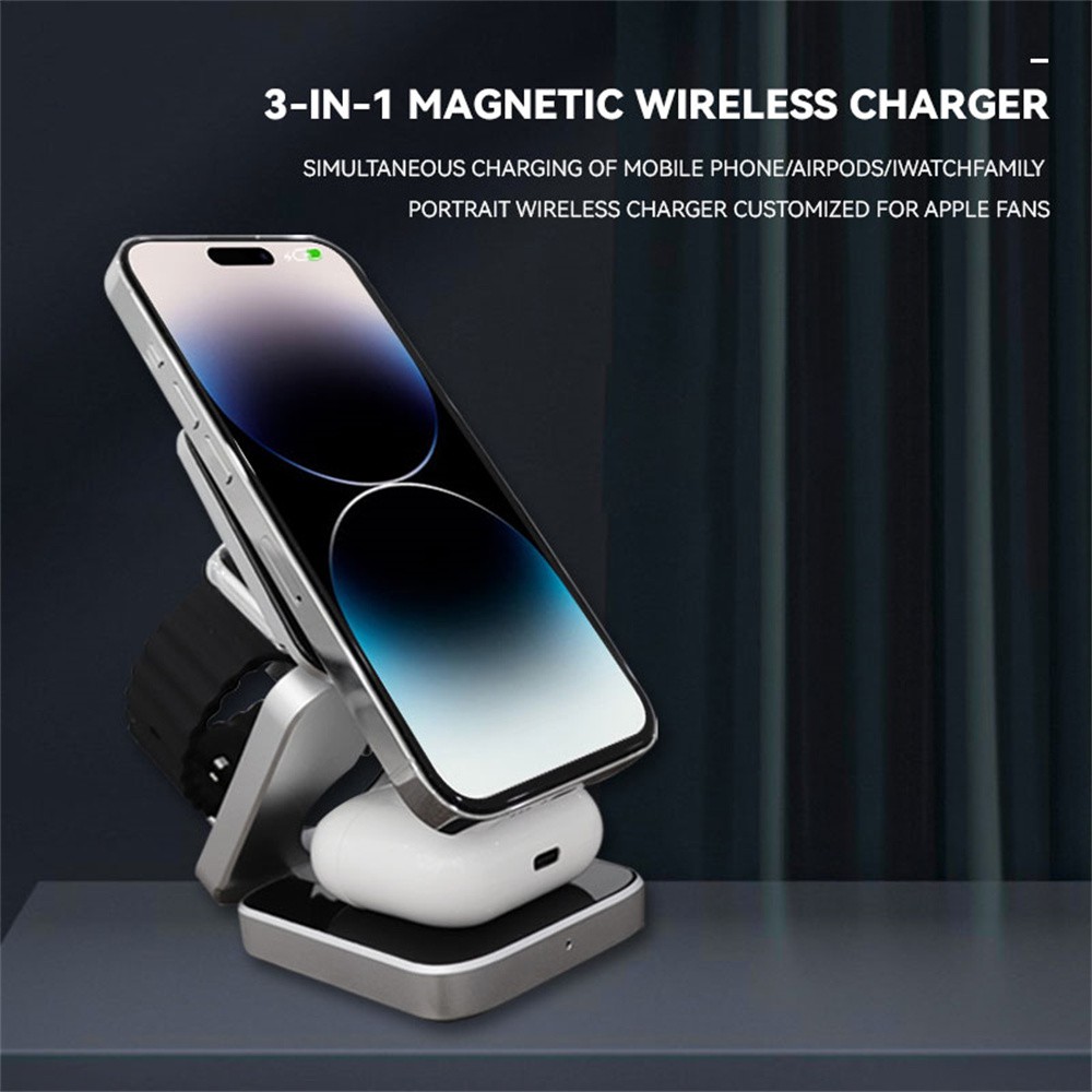 محطة شاحن لاسلكية مغناطيسية قا - مراجعة Watch 7 Smartwatch Iphone وسعره