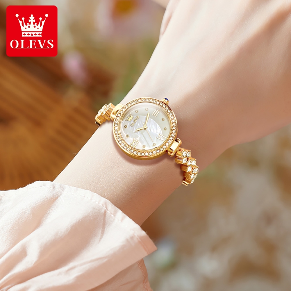 OLEVS 9903 ساعات نسائية موضة أ - مراجعة Watch Bezel Insert وسعره