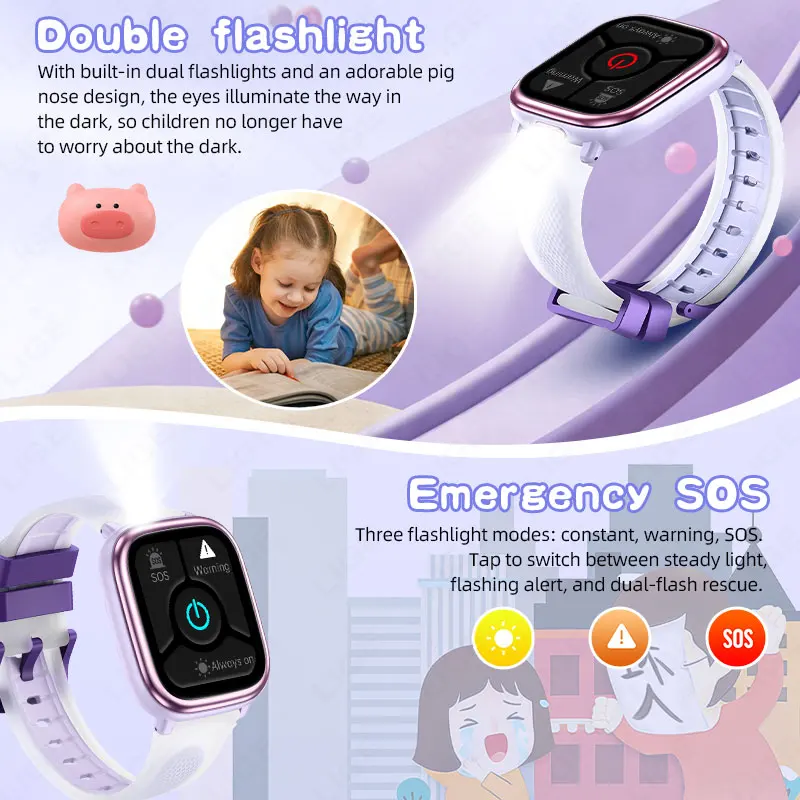 ساعة LIGE الذكية للأطفال الأول - مراجعة Smartwatch Watches Birthday Gift For Boys وسعره