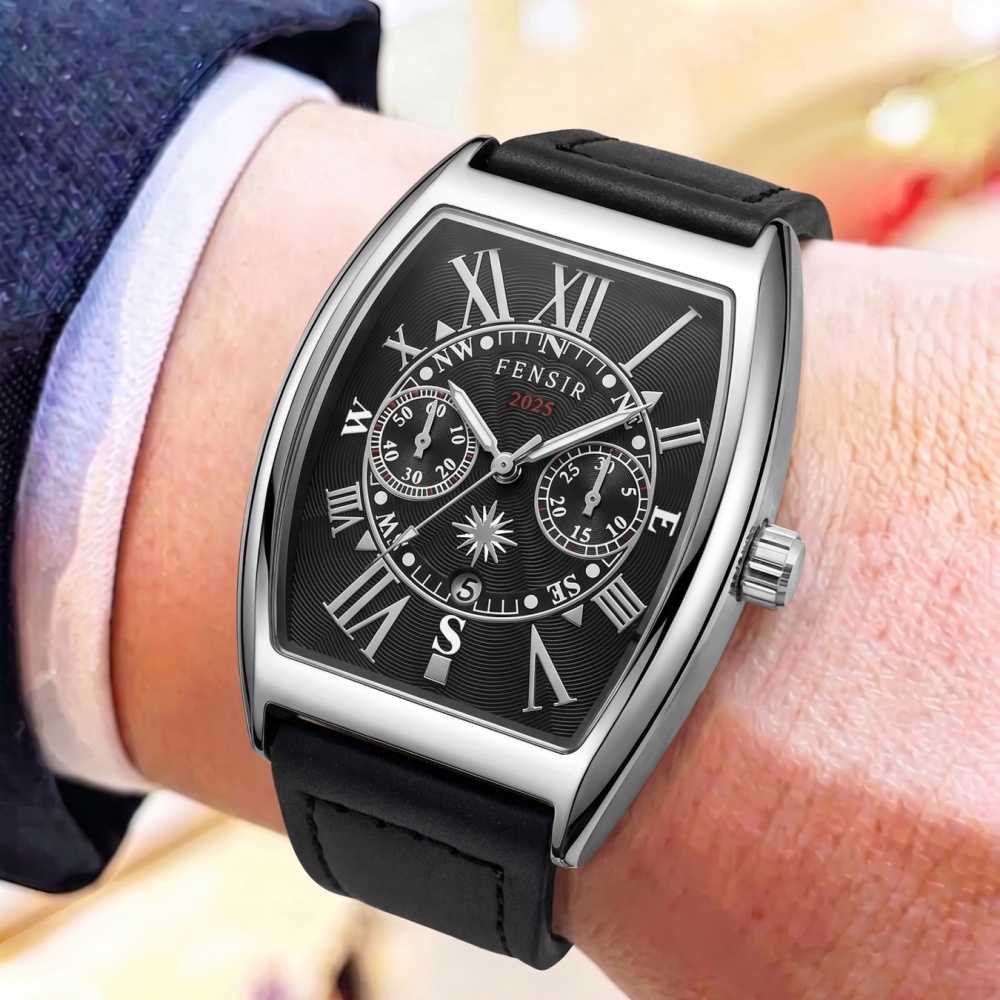 ساعة رجالية فاخرة بحركة كوارتز - مراجعة Smartwatch Vintage Watches For Men وسعره