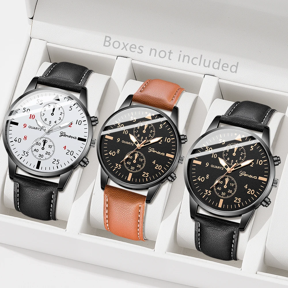 مجموعة ساعات جنيف للرجال من AA - مراجعة Smartwatch Vintage Watches For Men وسعره