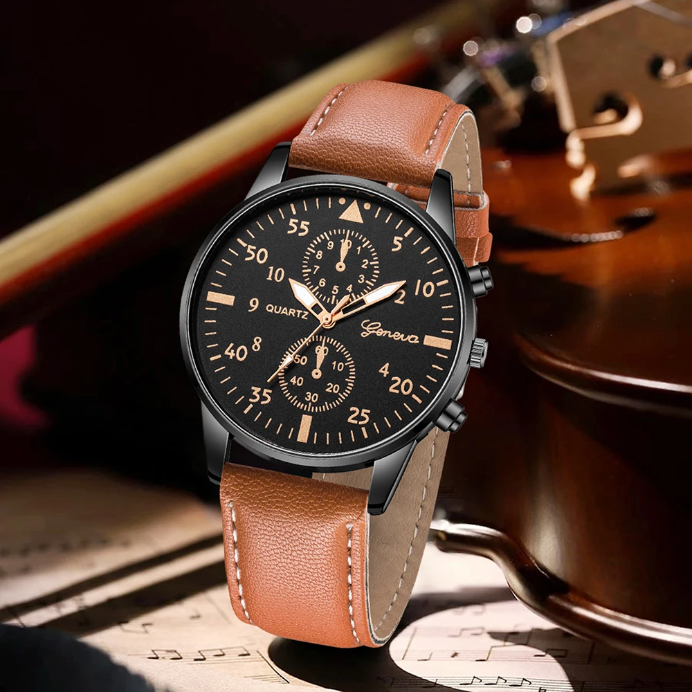 مجموعة ساعات جنيف للرجال من AA - مراجعة Smartwatch Vintage Watches For Men وسعره